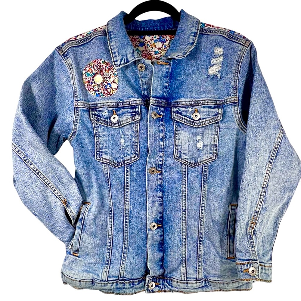 Art Class Denim Button Detail jacket Size S/M